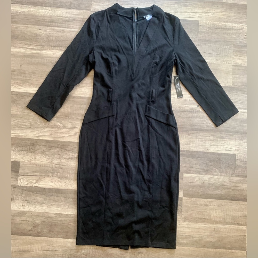 Venus Black Pencil Dress, New with Tags